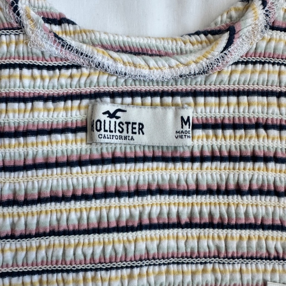 Hollister Multicolor Stretch Cropped Tank SZ Medium - Picture 9 of 10